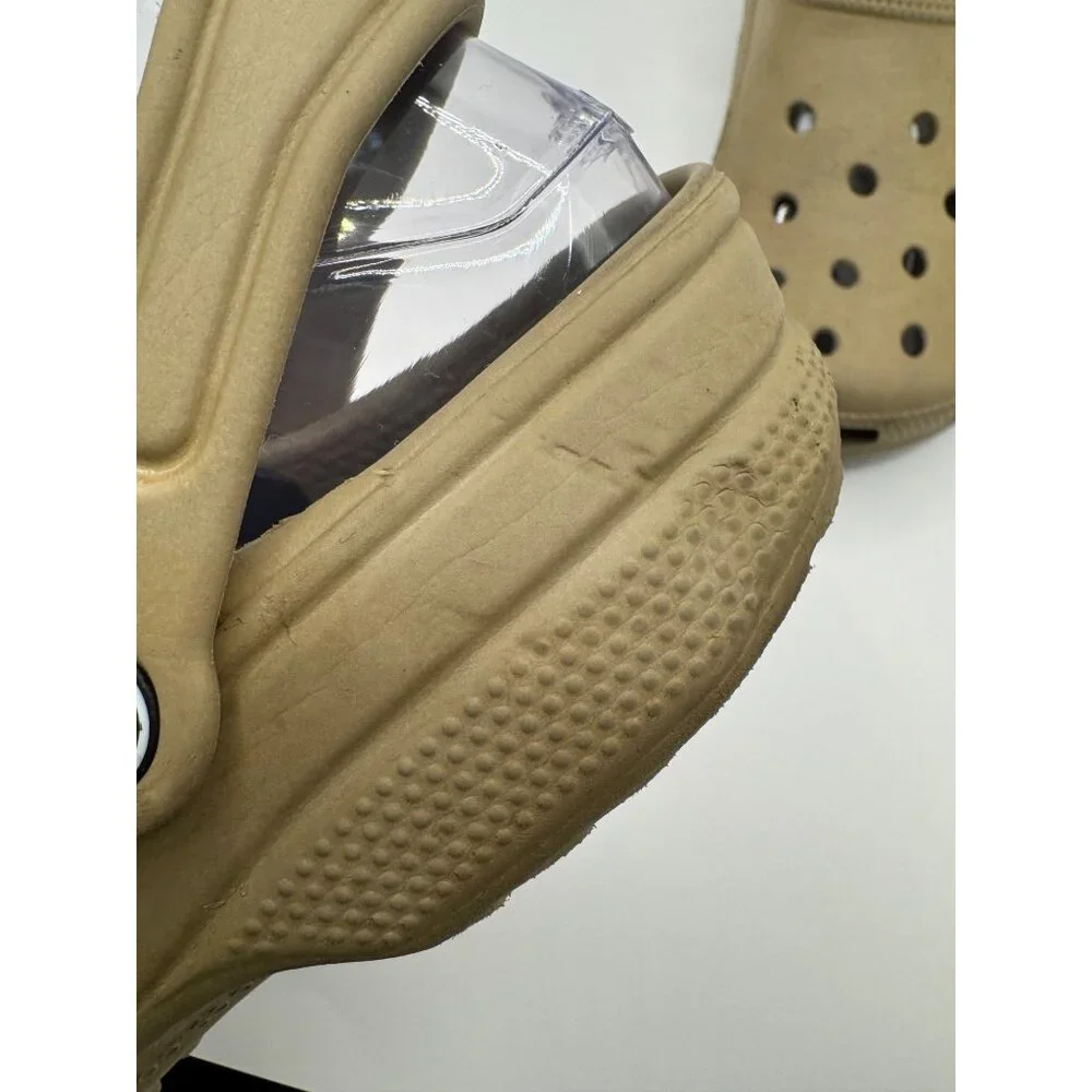 Crocs Shoes Youth Unisex 3 Boys Tan Solid Classic Clog Retro‎ Outdoor